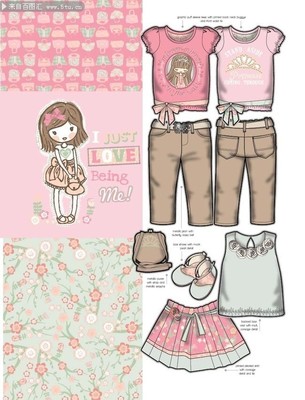 童装花纹设计素材指南 点亮儿童服装的创意世界